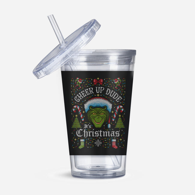 Cheer Up Dude, It's Christmas-none acrylic tumbler drinkware-stationjack