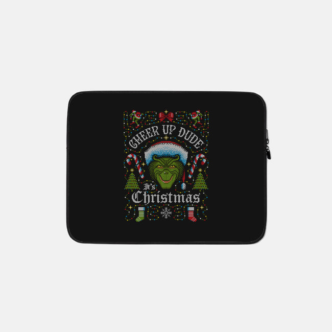 Cheer Up Dude, It's Christmas-none zippered laptop sleeve-stationjack
