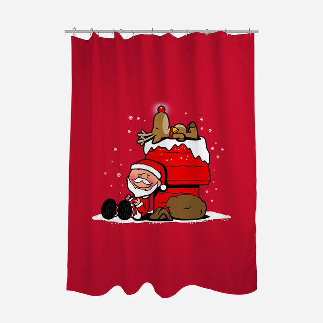 Christmas Nuts-none polyester shower curtain-Boggs Nicolas