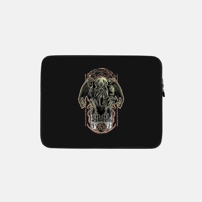 Church of the Great Old One-none zippered laptop sleeve-Fearcheck