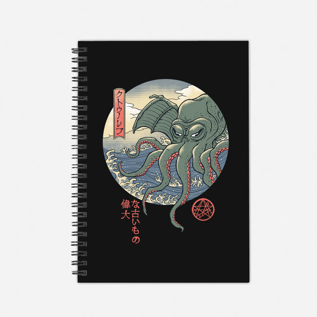 CTHULHU UKIYO-E-none dot grid notebook-vp021