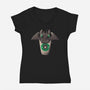 Dragon Coffee-womens v-neck tee-eduely