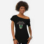 Dragon Coffee-womens off shoulder tee-eduely