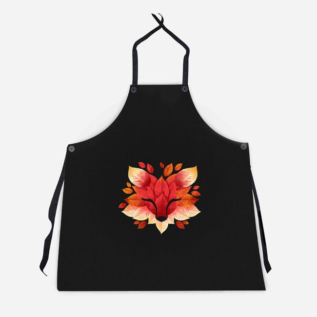 Fox of Leaves-unisex kitchen apron-NemiMakeit