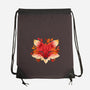 Fox of Leaves-none drawstring bag-NemiMakeit