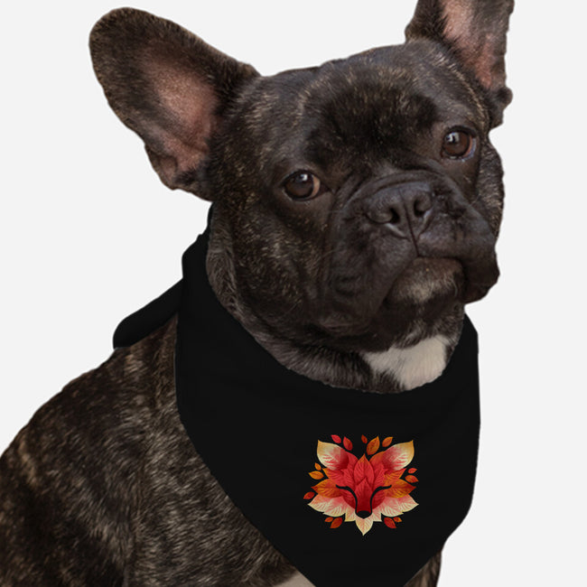 Fox of Leaves-dog bandana pet collar-NemiMakeit