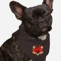 Fox of Leaves-dog bandana pet collar-NemiMakeit