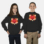 Fox of Leaves-youth crew neck sweatshirt-NemiMakeit