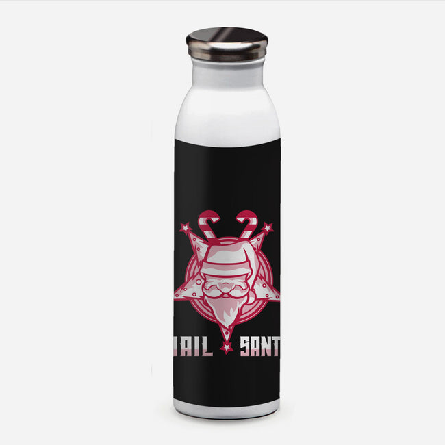 Hail Santa-none water bottle drinkware-jamesbattershill