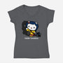 Hello Coraline-womens v-neck tee-Boggs Nicolas