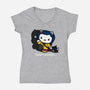 Hello Coraline-womens v-neck tee-Boggs Nicolas