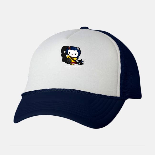 Hello Coraline-unisex trucker hat-Boggs Nicolas