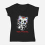 Hola Muertos-womens v-neck tee-Boggs Nicolas
