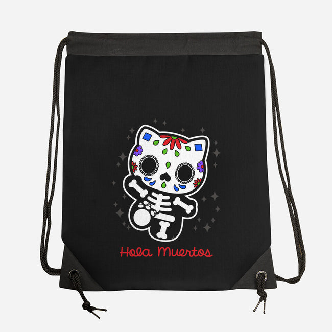 Hola Muertos-none drawstring bag-Boggs Nicolas