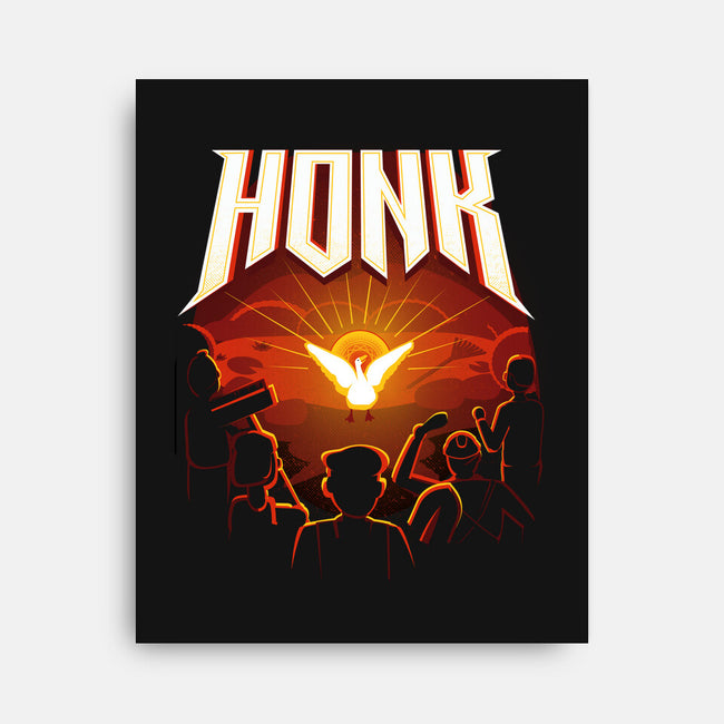 Honk-none stretched canvas-Vanadium