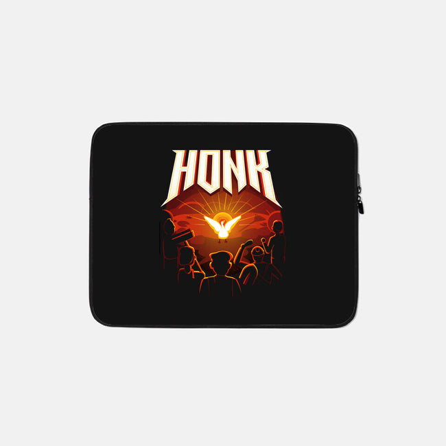 Honk-none zippered laptop sleeve-Vanadium