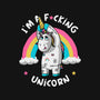 I'm A F*cking Unicorn-none matte poster-ducfrench