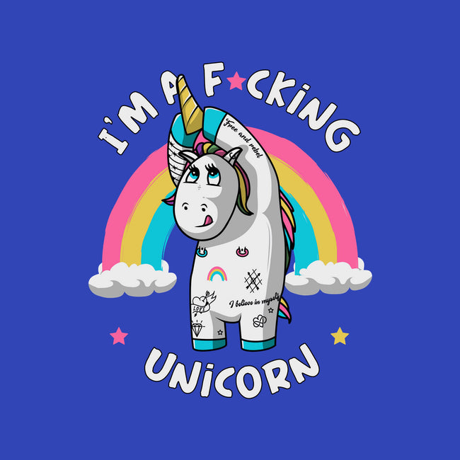 I'm A F*cking Unicorn-none fleece blanket-ducfrench