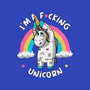 I'm A F*cking Unicorn-none stretched canvas-ducfrench