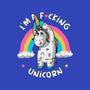 I'm A F*cking Unicorn-none zippered laptop sleeve-ducfrench