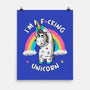 I'm A F*cking Unicorn-none matte poster-ducfrench