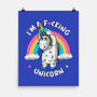 I'm A F*cking Unicorn-none matte poster-ducfrench