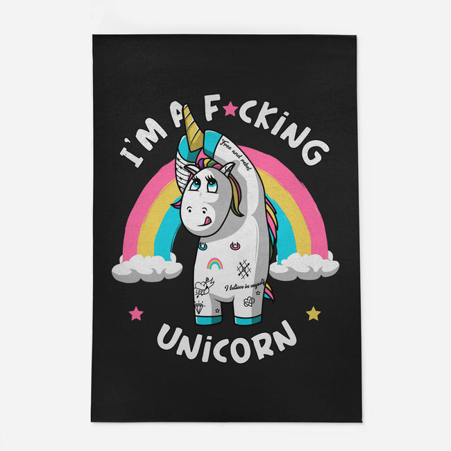 I'm A F*cking Unicorn-none indoor rug-ducfrench