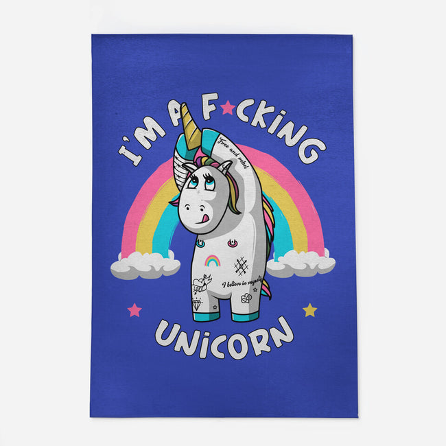 I'm A F*cking Unicorn-none indoor rug-ducfrench