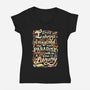 Library is Paradise-womens v-neck tee-risarodil