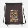 Library is Paradise-none drawstring bag-risarodil