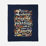 Library is Paradise-none fleece blanket-risarodil