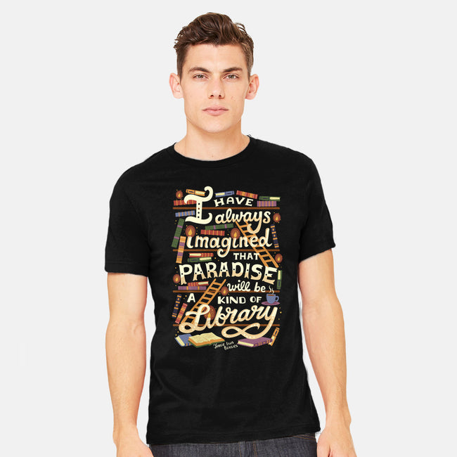 Library is Paradise-mens heavyweight tee-risarodil