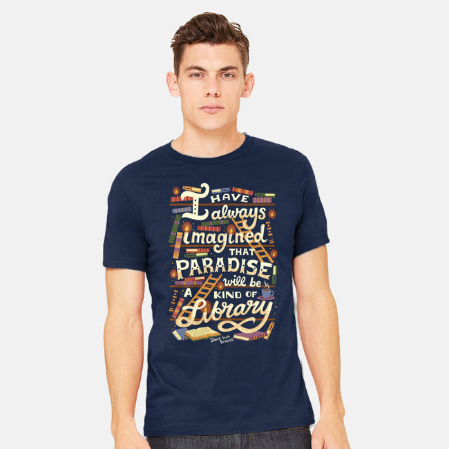 Library is Paradise-mens heavyweight tee-risarodil