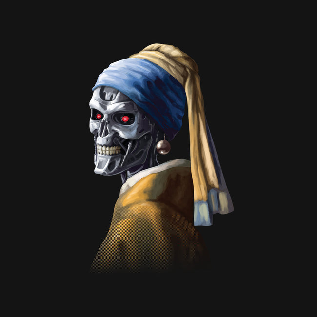 Machine with a Pearl Earring-mens heavyweight tee-daobiwan