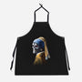 Machine with a Pearl Earring-unisex kitchen apron-daobiwan