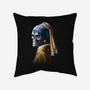 Machine with a Pearl Earring-none non-removable cover w insert throw pillow-daobiwan