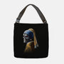 Machine with a Pearl Earring-none adjustable tote-daobiwan