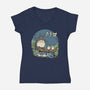 Neighbors in the Woods-womens v-neck tee-vp021