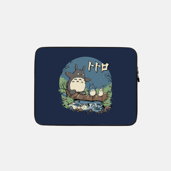 Neighbors in the Woods-none zippered laptop sleeve-vp021