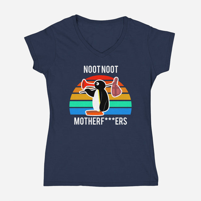 Noot Noot-womens v-neck tee-beruangmadu