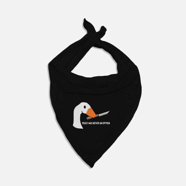 Peace Was Never an Option-dog bandana pet collar-sarkasmtek