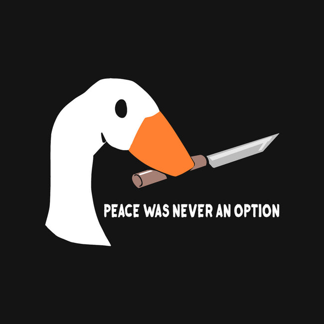 Peace Was Never an Option-baby basic onesie-sarkasmtek