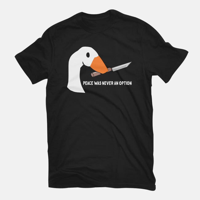 Peace Was Never an Option-unisex basic tee-sarkasmtek