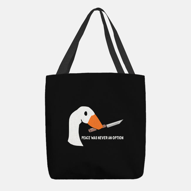 Peace Was Never an Option-none basic tote-sarkasmtek