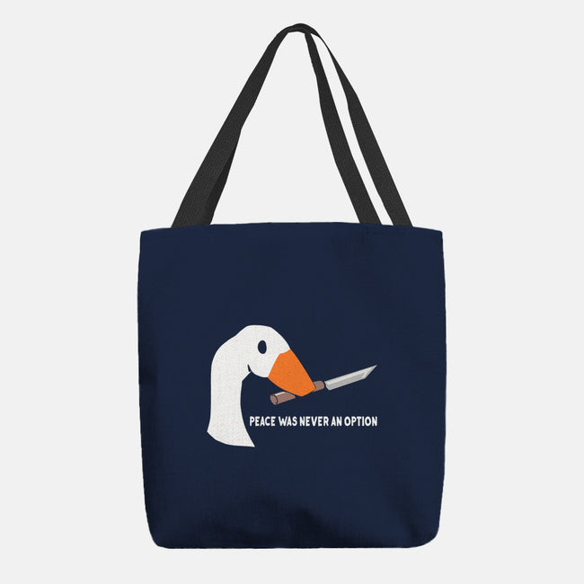 Peace Was Never an Option-none basic tote-sarkasmtek