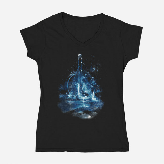 Star Fleet-womens v-neck tee-kharmazero