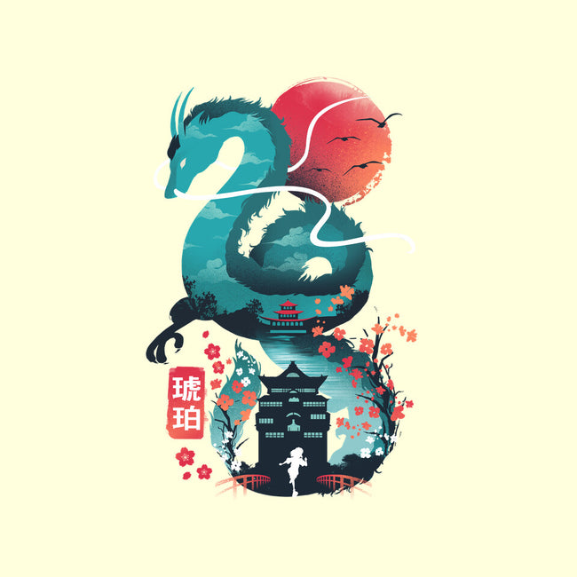 UKIYO E DRAGON-none removable cover w insert throw pillow-dandingeroz