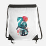 UKIYO E DRAGON-none drawstring bag-dandingeroz