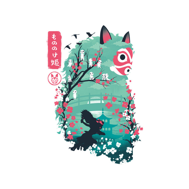 UKIYO E PRINCESS-none drawstring bag-dandingeroz