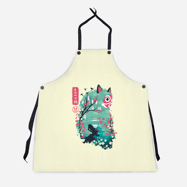 UKIYO E PRINCESS-unisex kitchen apron-dandingeroz